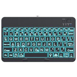 Large Print Mini  Bluetooth Keyboard w/ 7-Color Backlight – Rechargeable